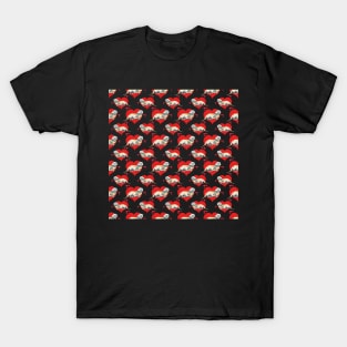 Baby otter love hearts pattern T-Shirt